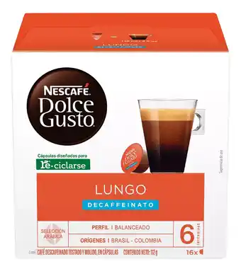 Mercado Libre Caja x16 cápsulas nescafé dolce gusto lungo decaffeinato oferta