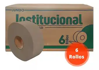 Mercado Libre 6 rollos higiénico jumbo velty biodegradable ecológico cafe oferta