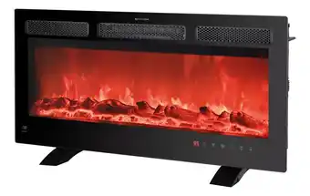 Mercado Libre Chimenea calefactor eléctrica 32 con wifi avera cal0532 color negro oferta