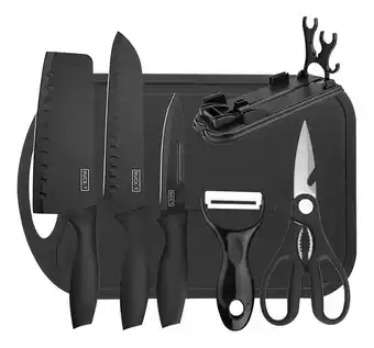 Mercado Libre Juego de cuchillos 7 pz cocina acero inoxidable y pelado oferta