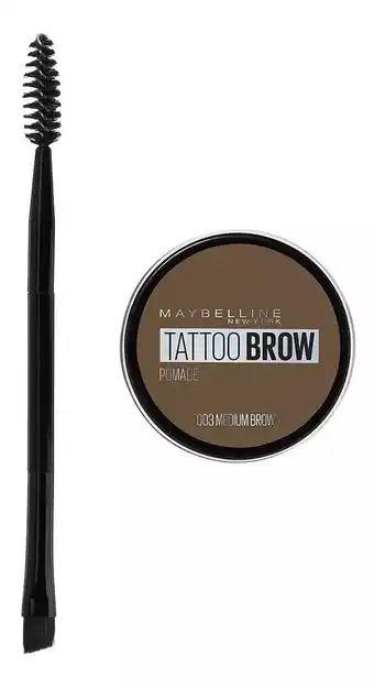 Mercado Libre Pomada para cejas maybelline brow tattoo medium brown 3.7g oferta