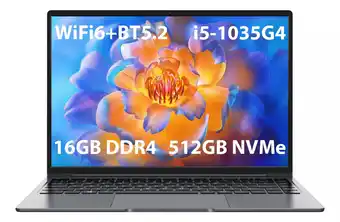 Laptop 14 chuwi corebook 16+512gb ssd intel i5-1035g4 win11