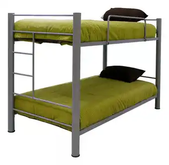 Mercado Libre Litera para colchones individual - individual modelo valki color gris oferta