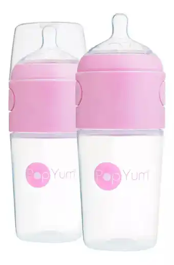 Mercado Libre Popyum biberón anticólico para mezclar fórmula 9oz/260ml 2pz color rosa transparente oferta
