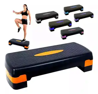 Step banco aerobics crossfit azul dark 10 a 20 gym ajustable