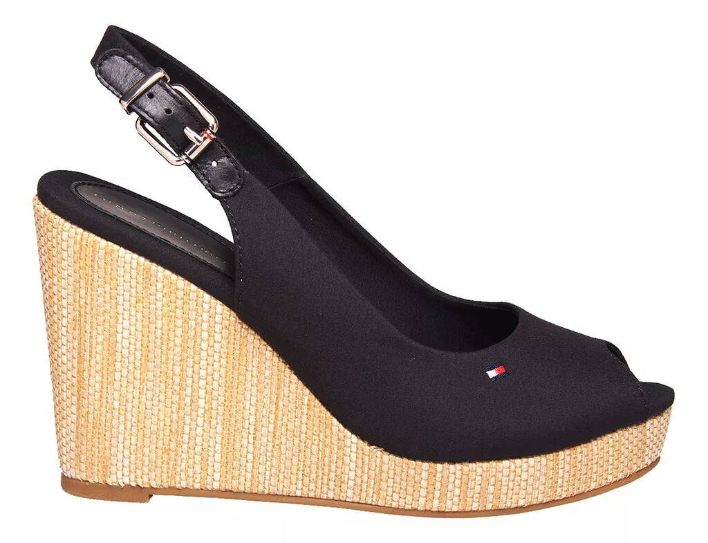 Sandalias tipo alpargata tommy hilfiger con logotipo mujer oferta