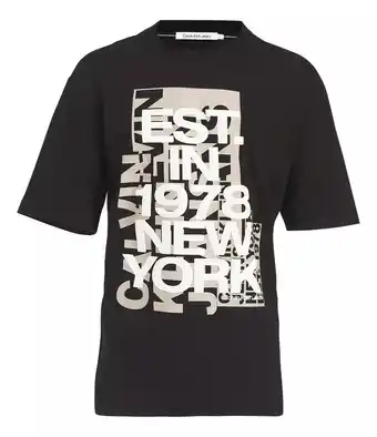 Mercado Libre Playera oversize calvin klein con estampado para hombre oferta