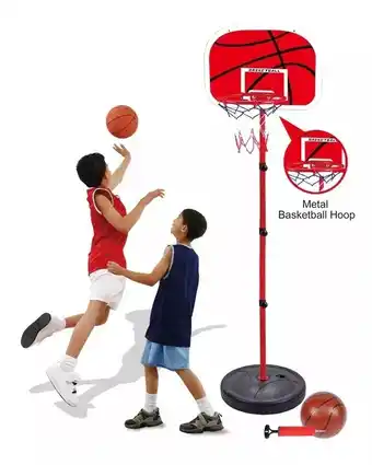 Mercado Libre Juego de aro de baloncesto para niños con balón e inflador oferta