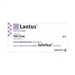 Farmacias Benavides 100 ui/ml insulina glargina oferta
