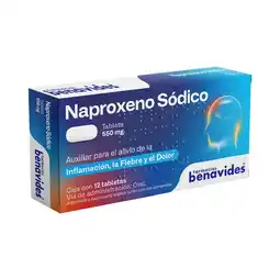Farmacias Benavides Naproxeno 550 mg analgésico oferta