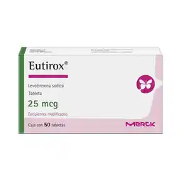 Farmacias Benavides 25 mcg levotiroxina sódica oferta