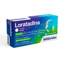 Farmacias Benavides Loratadina 10 mg oferta