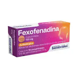 Farmacias Benavides Fexofenadina 120 mg oferta