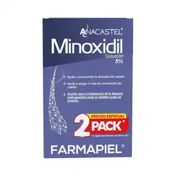 Farmacias Benavides Anacastel minoxidil 5% 2 pack oferta