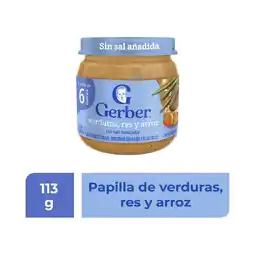 Farmacias Benavides Papilla etapa 2 comidita casera res, verduras y arroz oferta