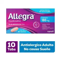 Farmacias Benavides Fexofenadina 180 mg oferta