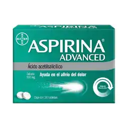 Farmacias Benavides Ácido salicílico 500 mg advanced analgésico oferta