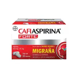 Farmacias Benavides Ácido acetilsalicílico + cafeína forte oferta