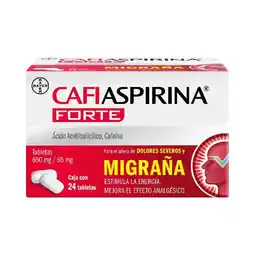 Farmacias Benavides Ácido acetilsalicílico + cafeína forte oferta
