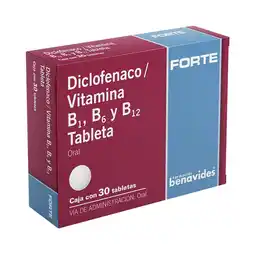 Farmacias Benavides Complejo vitamina b + diclofenaco oferta