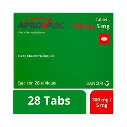 Farmacias Benavides 300 mg / 5 mg amlodipino + irbesartan oferta