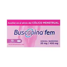 Farmacias Benavides Butilhioscina, ibuprofeno 20 mg/400 mg oferta