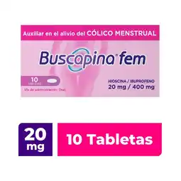 Farmacias Benavides Butilhioscina, ibuprofeno 20 mg/400 mg oferta