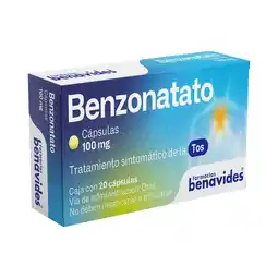 Farmacias Benavides Benzonatato 100 mg oferta