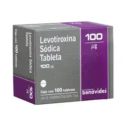 Farmacias Benavides 100 mcg levotiroxina sódica oferta