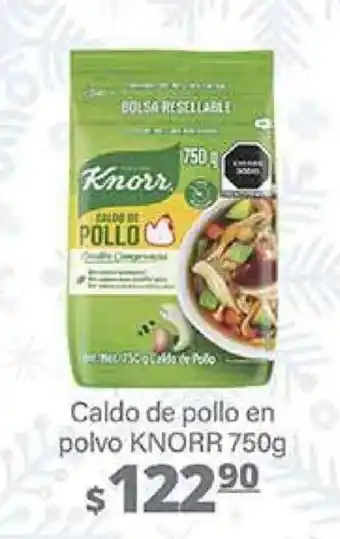 La Comer Caldo de pollo en polvo KNORR 750g oferta