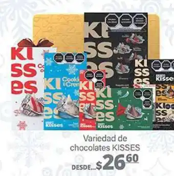 Variedad de chocolates KISSES