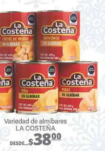 Variedad de almibares LA COSTEÑA