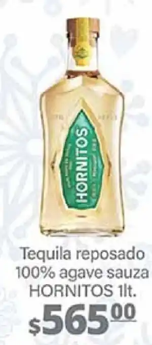 Tequila reposado 100% agave sauza HORNITOS 1lt.