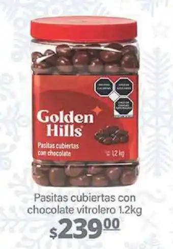 La Comer Golden Hills Pasitas cubiertas con chocolate vitrolero 1.2kg oferta