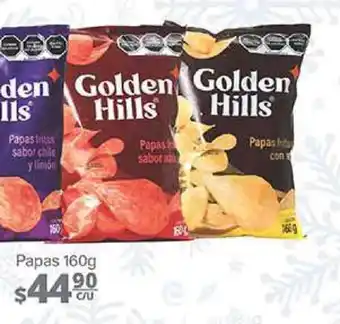 La Comer Golden Hills Papas 160g oferta