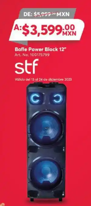 Office Depot stf Bafle Power Block 12" oferta