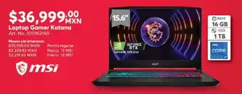 msi Laptop Gamer Katana