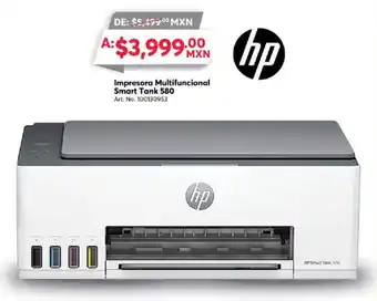 Office Depot hp Impresora Multifuncional Smart Tank 580 oferta