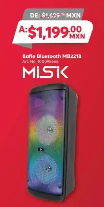 MISK Bafle Bluetooth MB2218