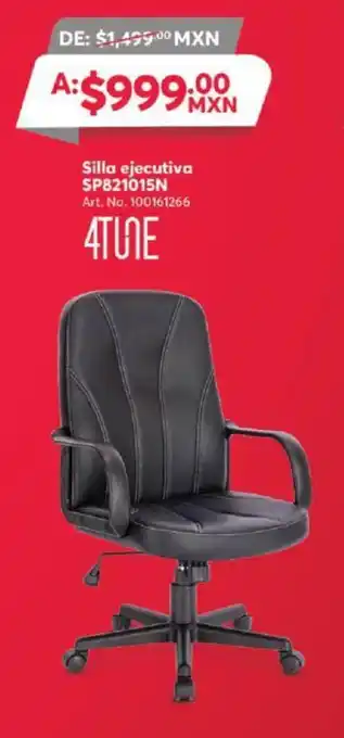 Office Depot 4TUNE Silla ejecutiva SP821015N oferta