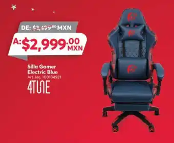 Office Depot 4TUNE Silla Gamer Electric Blue oferta