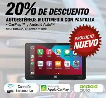 AutoZone AUTOESTÉREOS MULTIMEDIA CON PANTALLA oferta