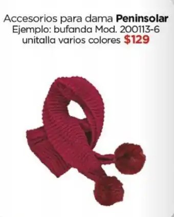 Chedraui Accesorios para dama Peninsolar oferta