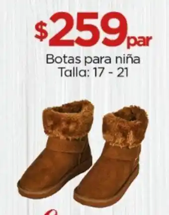 Botas para niña Talla: 17 - 21