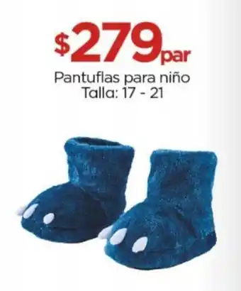 Pantuflas para niño Talla: 17-21