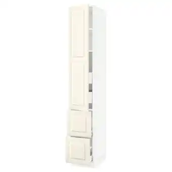 IKEA Sektion / maximera gabinete alto 1 puerta 4 cajones, blanco/bodbyn hueso, 38x61x229 cm oferta