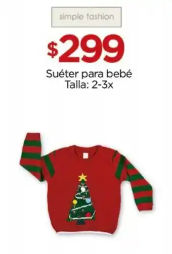 Suéter para bebé Talla: 2-3x