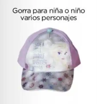 Chedraui Gorra para niña o niño varios personajes oferta