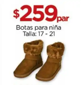 Chedraui Botas para niña Talla: 17-21 oferta