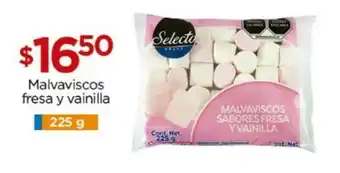Chedraui Selecto BRAND Malvaviscos fresa y vainilla 225 G oferta